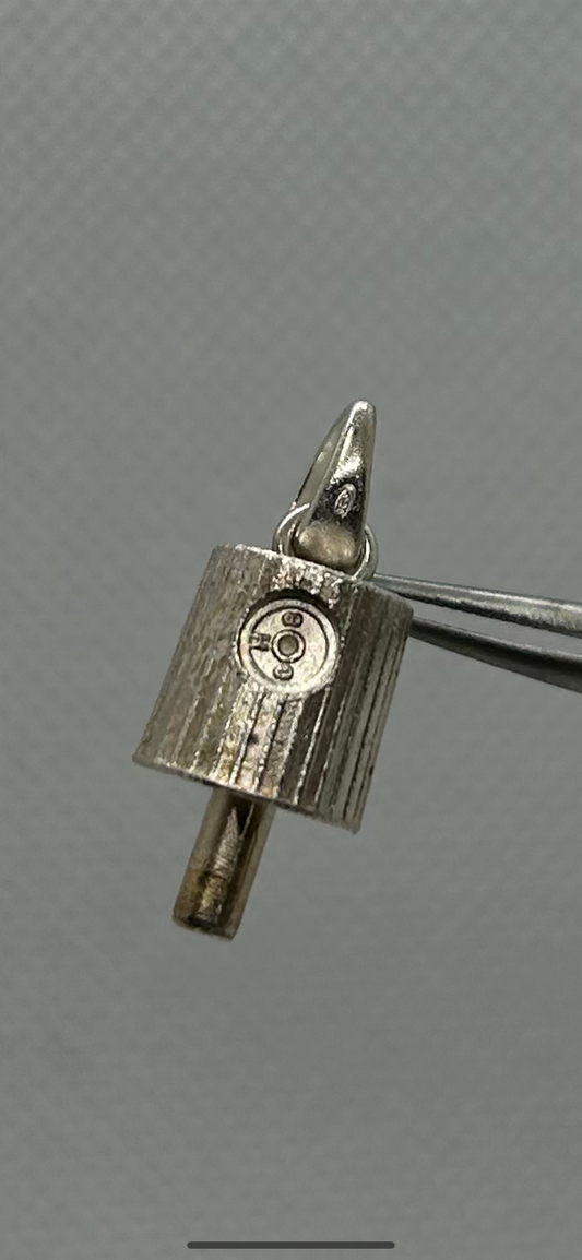 Pendentif Embout de Canne en Argent 925