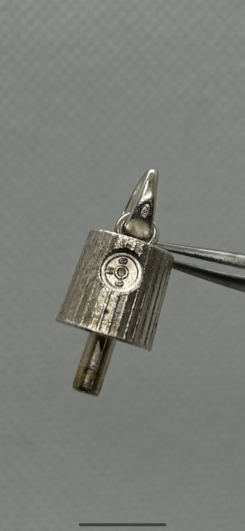 Pendentif Embout de Canne en Argent 925